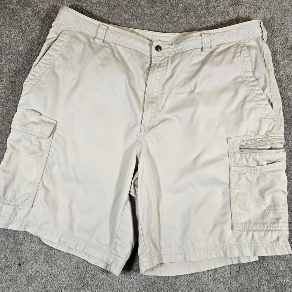 Columbia Khaki Cargo Shorts Performance Outdoor Gear Mens Size 38